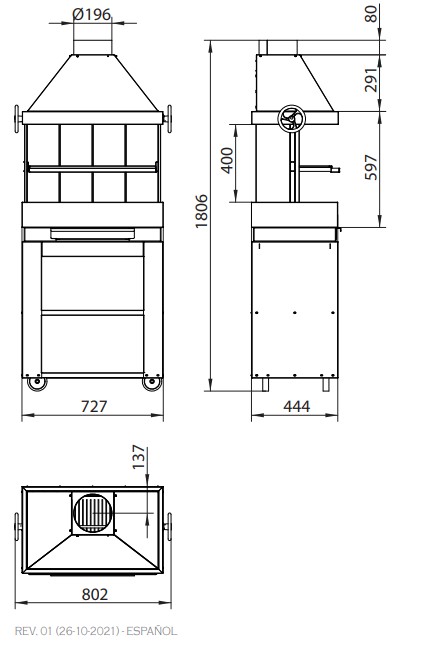 BARBACOA PATIO barbacoa metalica